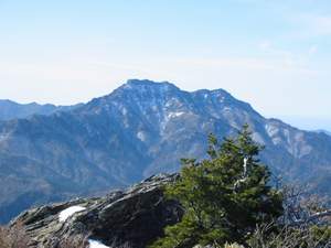 亀ヶ森」からの石鎚山