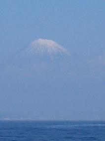 フェリーからの富士山