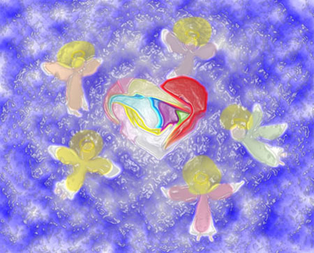 ハート天使(小)