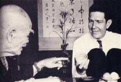 D.T.Suzuiki and John Cage。
