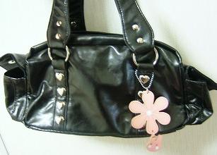 ボストンと皮チャーム