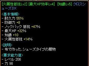 ＧＶ装備　ＨＰ効率靴.JPG