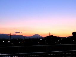 一番橋から富士山