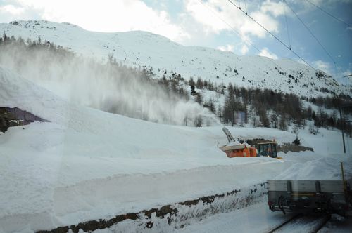 数ヶ月前に鉄道から見たスイスとは違った