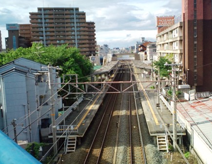 ＪＲ野崎駅・外環状線道路の跨線橋から.jpg
