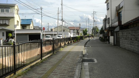 006長瀬川沿いの道・金岡２丁目付近.JPG