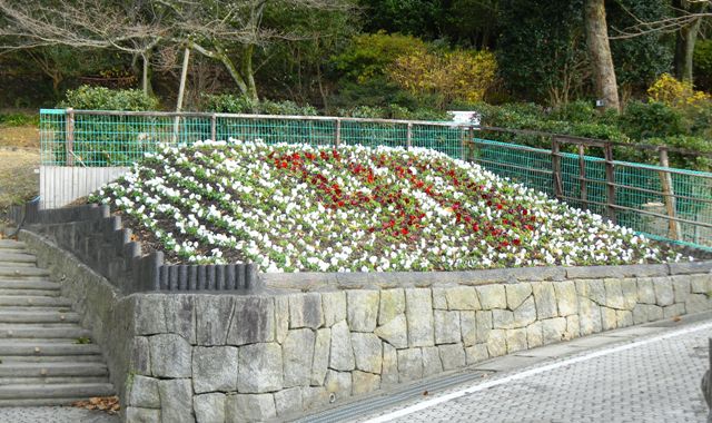 枚岡公園の花文字.JPG