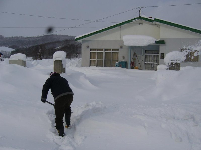 センター前雪かき