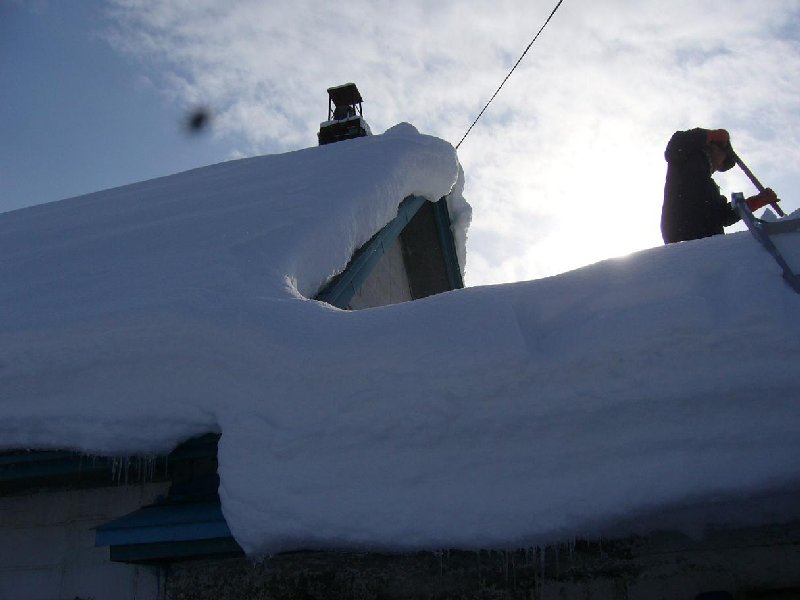 屋根の雪
