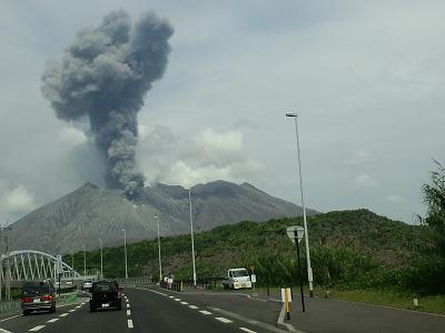 桜島爆発
