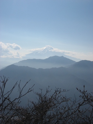 滝子山山頂からの富士