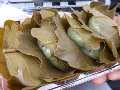 1月15日鹿嶋神社　かしわ餅