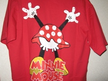 ミニーちゃんＴシャツ裏
