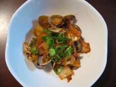 あさり酒蒸しキムチ