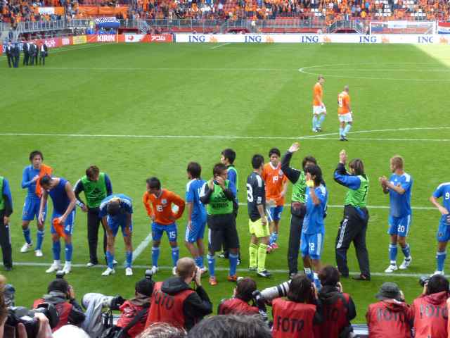 試合後あいさつ