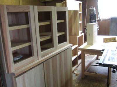 マンション杉家具製作中