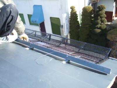 軒先雪止装置の取付