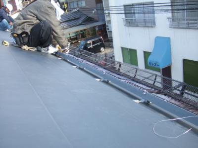 軒先雪止装置の取付その2