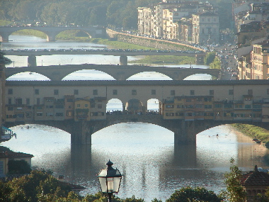 ミケランジェロ広場からみたヴェッキオ橋