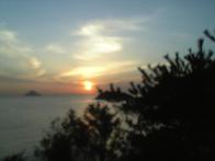 直島の夕暮れ