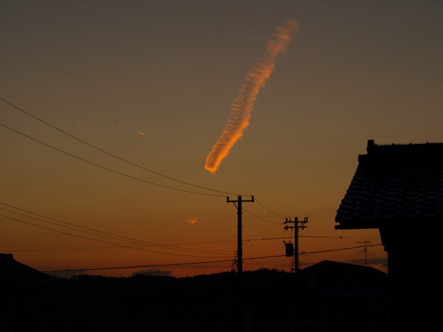 飛行機雲１