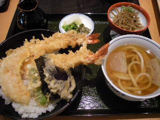 美々卯  大海老天丼