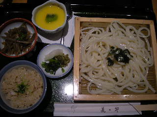 美々卯　ざるうどん＆季節ご飯セット