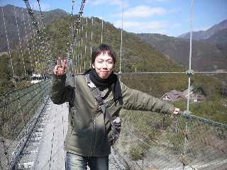 谷瀬の吊り橋