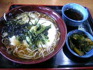 温わさびとろろそば