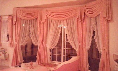 【画像有】ピンク薔薇柄のバランス&カーテン付きました【オーダーカーテン】 | nukomimi selection - 楽天ブログ