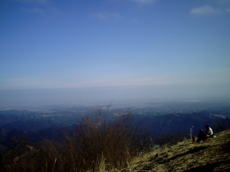 棒ノ折山山頂から都心方面.JPG