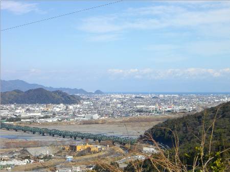 金谷宿牧之原公園より駿河湾.JPG