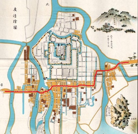 西国街道広島宿古地図1619.jpg