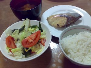 質素なご飯
