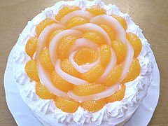 みかんと白桃で