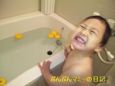 ユズ風呂に興奮