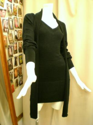 ストール付きニットワンピ