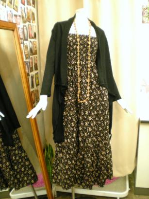 秋冬マキシワンピ+羽織物