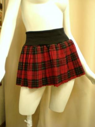 チェック・ミニスカート