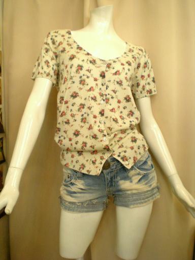 ニットカーデ＋ショーパン