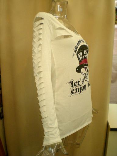 スカル柄Tシャツワンピ