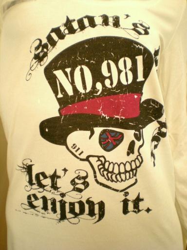 スカル柄Tシャツワンピ