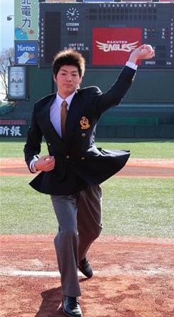 NPB 投球フォームを披露した、D1塩見