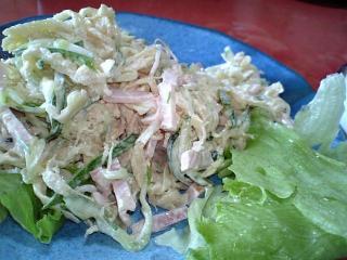 もやしと切干大根のサラダ011