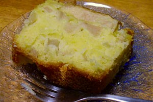 ケーキの断面。