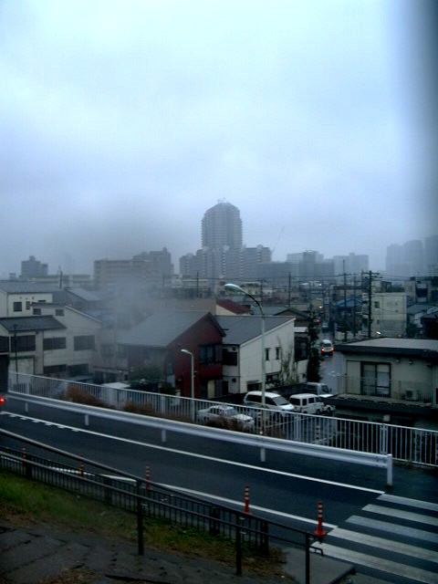 荒川土手雨天２