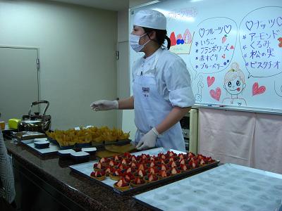 タルトの仕上げ