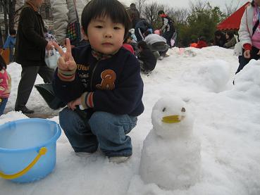 せんちゃん　雪遊びinチボリ　その２