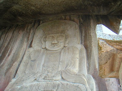 普門寺の磨崖仏