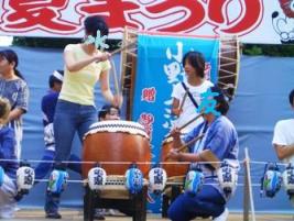 水葵の太鼓体験